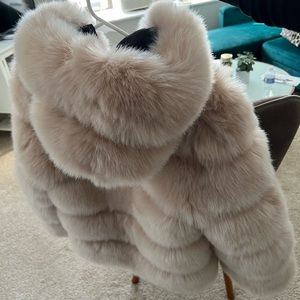 Faux fur coat